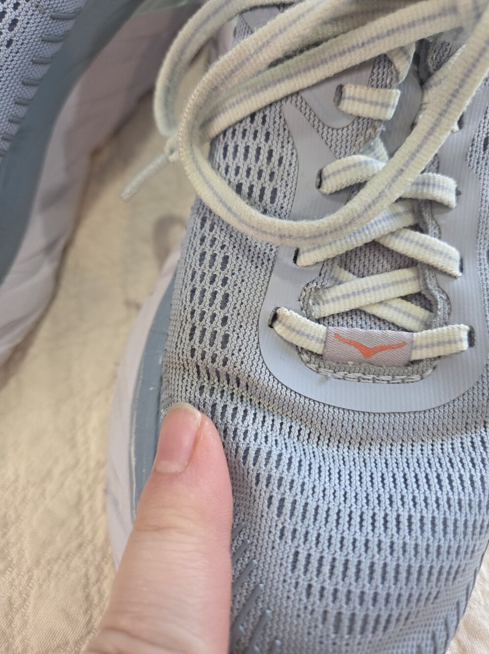 Hoka One One Bondi 7 Women's Size 7 Light Blue Sneakers Running Athletic Shoes - Picture 6 of 15